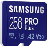 Samsung Pro Plus 256gb 4k U3 A2 V30 160mb/s + Adaptador Sd