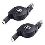 Ultracompacto. Cable Matters Cable Usb C Retráctil Corto De 