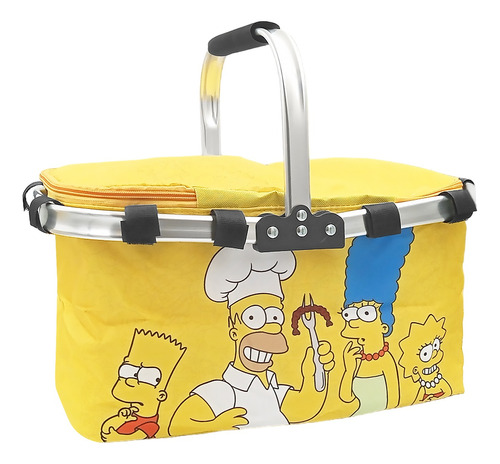 Canasta De Picnic Térmica Plegable Hielera Kitty Simpsons