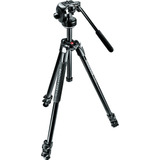 Manfrotto 290 Xtra Aluminum 3-section TriPod Kit With Fluid