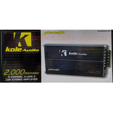 Amplificador Fuente 4 Canales Kole Audio 2000w Nano Clase D