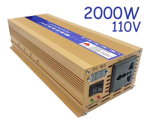 110v, 2000w Inversor De Onda Senoidal Pura 12v/24v/48v/60v