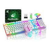 Combo De Teclado Y Mouse Para Mac Gamer Con Luces De Colores