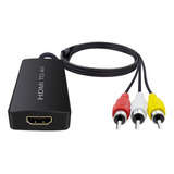 Convertidor Hdmi A Av Hdmi A Rca Adaptador Convertidor Comp.