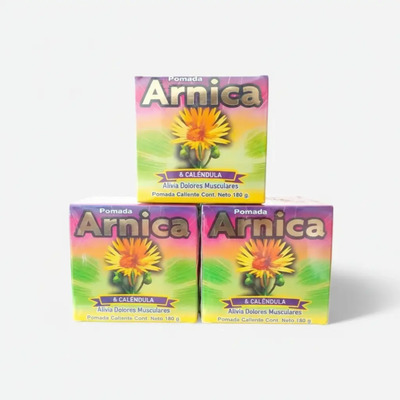 Kit 3 Pomadas Naturals De Árnica Y Caléndula 180mg | Meses sin interés