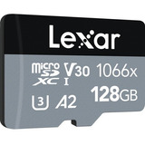 Cartão Memória Lexar Micro Sd Xc 128gb Prof 1066x Uhs-i