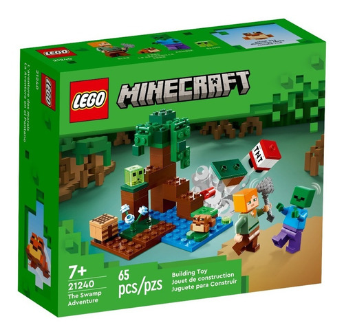 Lego® Minecraft La Aventura En El Pantano (21240) 65 Piezas