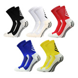 Calcetines Deportivos Antideslizantes Para Fútbol, 5 Pares