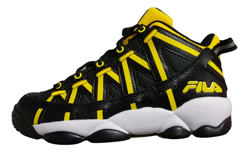 Tenis Fila Stackhouse Spaghetti Color Negro/amarillo 871-016