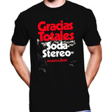 Camiseta Premium Dtg Rock Estampada Soda Stereo Gracias Tota
