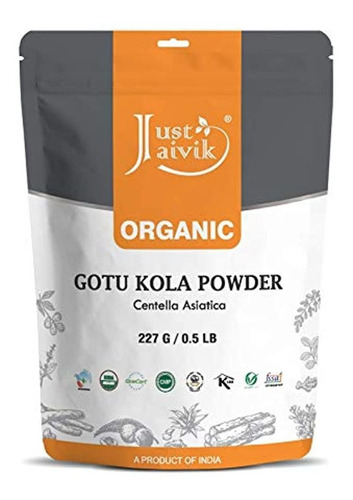 Just Jaivik Gotu Kola/centella Asiática Polvo 100% Orgánico