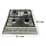 Encimera A Gas Inox Con Chispero Cocina 4 Platos Color Plate