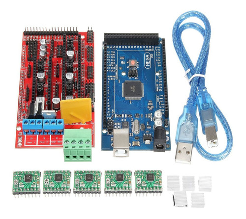 Kit Impresora 3d Arduino Mega Compatible + Ramps + 4xa4988