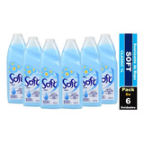 6pack Suavizante Liquido Soft Classic 1 Litro