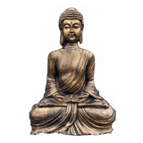 Estatua Buda Cimento Jardim 44 Cm