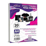 60hojas Papel Transfer Telas Oscura A4 +siliconado Enviograt