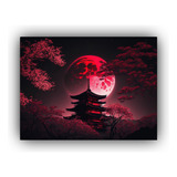 Canva Bastidor Madera Hermoso Japones Mural 45x30cm Paisajes