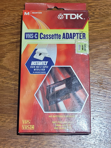 Tdk Vhs-c Cassette Adapter