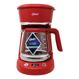 Cafetera Programable 12 Tazas C/filtro Roja Oster Bvstdcp12r