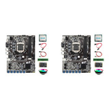 2 Placas Madre B75 Btc Para Minería, 12 Usb, Cpu G540, Venti