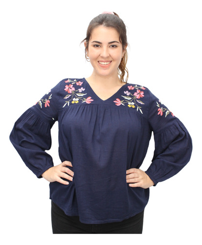 Blusa Old Navy Talle Grande Bordada Mexicano Calidad Premium