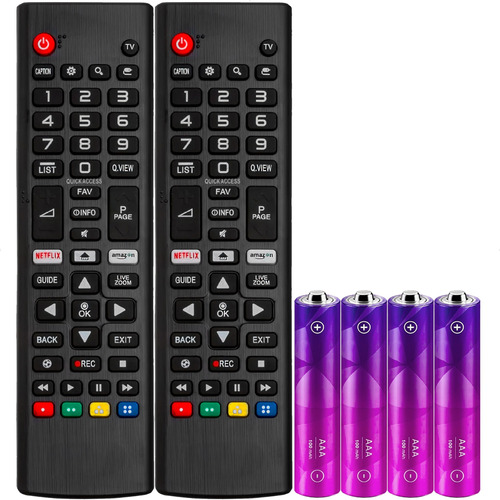 Kit 2 Controle Remoto Universal Compativel C/ Smart Tv LG 4k