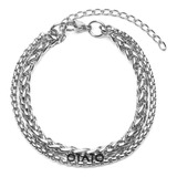 Conjunto 2 En 1 Pulsera Hombre - Cadena Acero Quirúrgico 