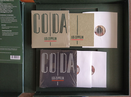 Led Zeppelin Coda Super Deluxe Box Set 3 Cd 3 Lp's Ve Fotos