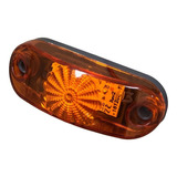 Lanterna Delimitadora Laranja Led 12v 24v Caminhão Baú