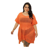 Saída De Praia Plus Size Babado Verão Moda Premium Luxo