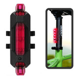 Luz Led Reflector Recargable Rojo Blicicleta Moto Triciclo