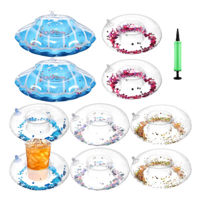 Portavasos Inflable Flotante Para Piscina