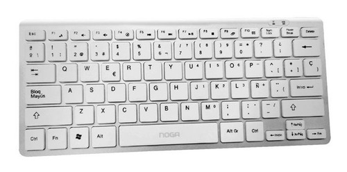 Teclado Noga Inalambrico Ultra Slim Nano Soft Touch Pc Mac