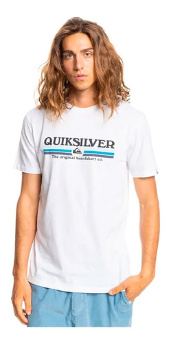 Polera Quiksilver Lined Up Hombre White