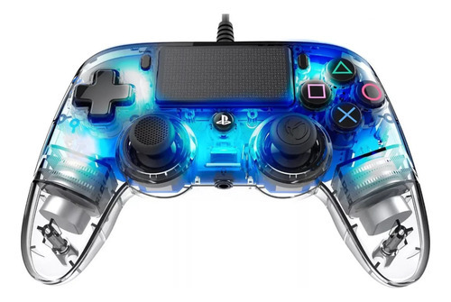 Controlador Iluminado Con Cable Ps4 Pro Nacon - Azul