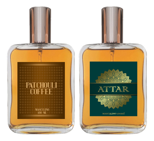 Kit Perfume Masculino - Patchouli Coffee + Attar 100ml