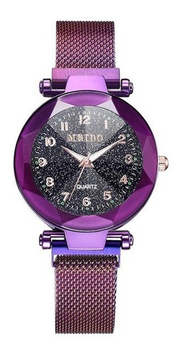 Reloj Dama Morado Elegante Meibo