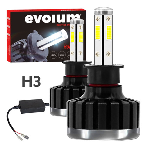 Focos Hiperled 4 Caras Kit Led Automotriz 12500 Lúmenes 360°