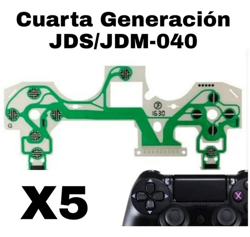 5 X Membrana Conductiva Flex Para Control Ps4 4.0 Nueva 