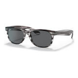 Ray Ban New Wayfarer 2132 6430 Striped Grey Havana Dark Grey