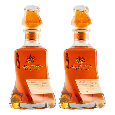 Duo Pack Tequila Adictivo Añejo 100% Agave 750 Ml | Meses sin interés