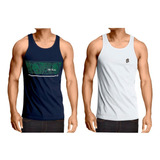 Kit 5 Camisetas Masculinas Regata Blusa Cavada Estampadas