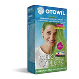 Otowil Tintura Color Fantasía Verde Melon Cielo Color X6un