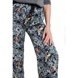 Pantalon Pijama Joelle Saten Estampado Elegante Jelue 