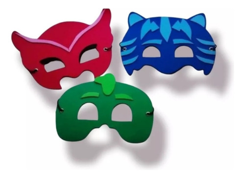 30 Antifaces Pj Mask Héroes En Pijamas
