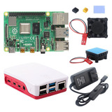 Raspberry Pi 4 2gb Carcasa Fuente Switch Ventilador Pi4 Kit