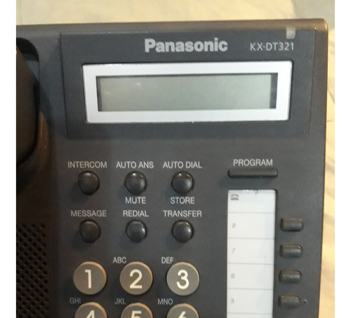 Teléfono Panasonic Prog-kx-dt 321  Inalámbrico - Color Negro