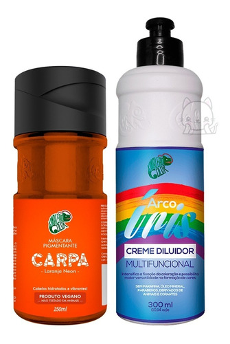 Kit 1 Tonalizante Carpa + 1 Diluidor 300ml - Kamaleão Color