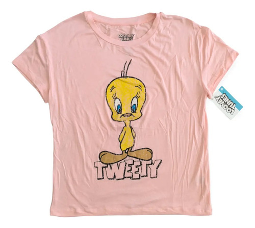 Tweety Piolin Looney Tunes Playera De Dama 100% Original
