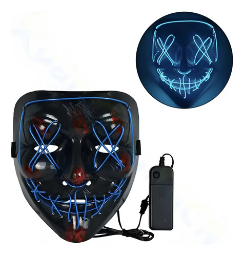 Máscara Led Halloween La Purga Mascaras Colores The Purge